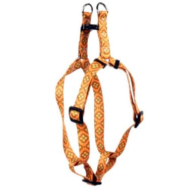 Imagem de Yellow Dog Design Peitoral para cães Cleo Orange de 9,5 mm de largura e serve para circunferência do peito de 11,4 a 23 cm, PP