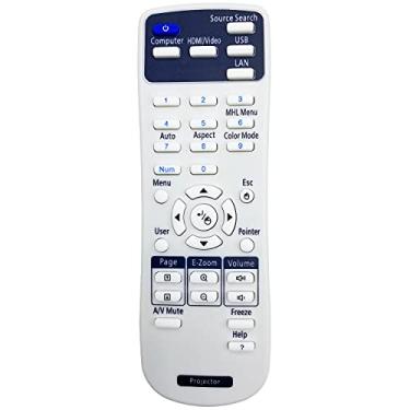 Imagem de Leankle Controle remoto 2181788 para projetores Epson EX3260, EX5260, Home Cinema 1060, PowerLite 107/108/ 109W/ 970/ 980W, Pro EX7260, Pro EX9210, Pro EX9220, VS250, VS350, VS355
