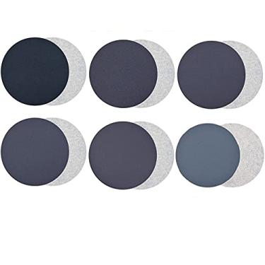 Imagem de WSWJDW 30 peças de 75 mm de 75 mm de lixa de lixa 320 400 600 800 1000 1500 Discos de lixa para limpeza de polimento