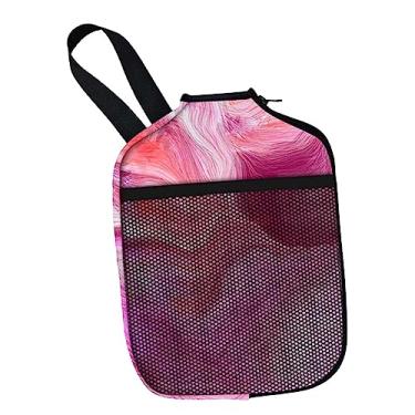 Imagem de Deevoka Manga de raquete Neoprene Pickleball Paddle Cover Bolso Manga Protetora Acessórios de proteção Pickleball Gift Pickleball Head Cover, ROSA