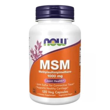 Imagem de Msm Methylsulfonylmethane 1000Mg 120 Capsulas Now Foods Anti-Inflamató