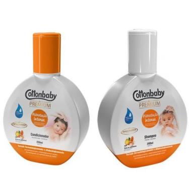 Imagem de Shampoo + Condicionador Cottonbaby Premium 200ml