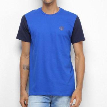 Imagem de Camiseta Element Logo Bicolor Azul/Azul Marinho