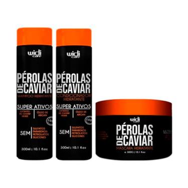 Imagem de Kit Pérolas Caviar Shampoo+ Condicionador+ Máscara Widi Care
