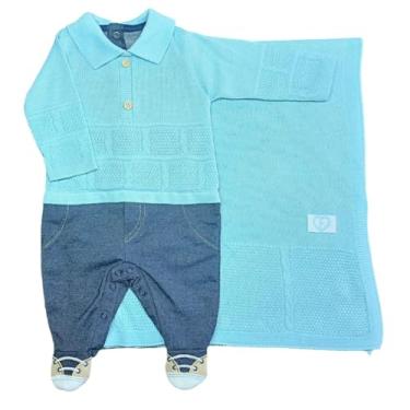 Imagem de Saída de Maternidade Bebê Benjamin Azul RN - Fofinho