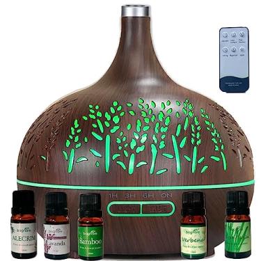 Imagem de Umidificador de Ar Luminária com Difusor de Aromas Ultrassônico Portátil com 5 Essências Premium