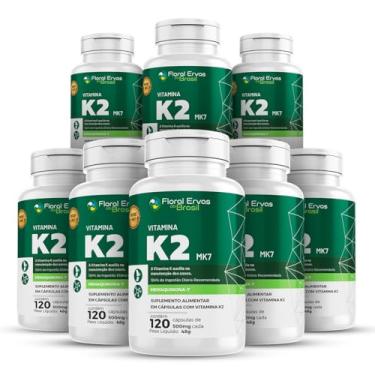 Imagem de Vitamina K2 Mk7 350mg 8x 120 Cápsulas Menaquinona-7