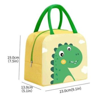 Imagem de Bolsa Térmica Lancheira Infantil Escolar Bichinho Dinossauro