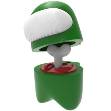 Imagem de Boneco Colecionável Jogo "Entre Nós" Figure Action Astronauta Brinquedo Desmontável - Verde
