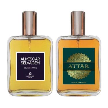 Imagem de Kit Perfume Masculino - Almíscar Selvagem + Attar 100Ml