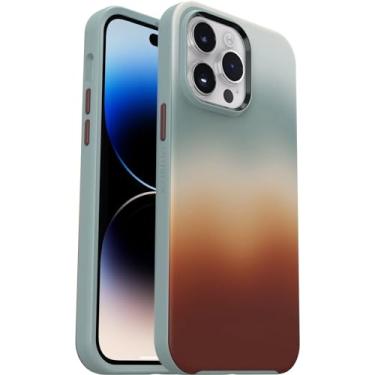 Imagem de OtterBox Capa para iPhone 14 Pro Max (apenas) Symmetry Series+ - Arizona Sunrise (Azul/Vermelho) - Ultralegre - Encaixa-se ao MagSafe - Bordas elevadas protegem a câmera e a tela - Embalagem sem