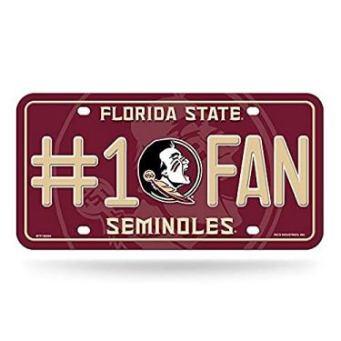 Imagem de NCAA Florida State Seminoles #1 Fan Metal Placa de licença