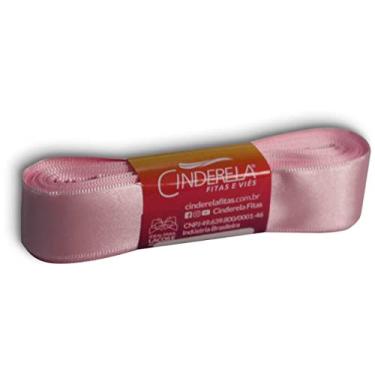 Imagem de Cinderela Fitas Fita de Cetim Simples Face, 22 mm, Rosa, Peça de 10 Metros