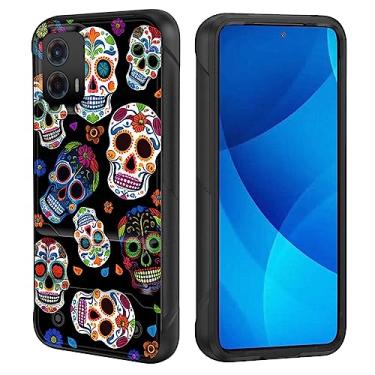 Imagem de GFEWYTJYJ Capa para Moto G 5G 2023, capa de celular resistente à prova de choque de camada dupla com suporte | Capa protetora militar à prova de quedas para Motorola Moto G 5G 2023 6,5 polegadas,