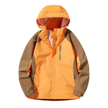 Imagem de Jaqueta masculina leve, corta-vento, cores contrastantes, capa de chuva, bolso com zíper, casaco de ciclismo, Amarelo, 5G