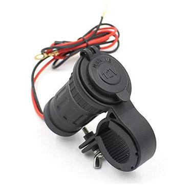 Imagem de Eaglerich Tomada de isqueiro de motocicleta 240W 12-24V barra de alça de motocicleta carregador USB porta de alimentação tomada tomada de energia