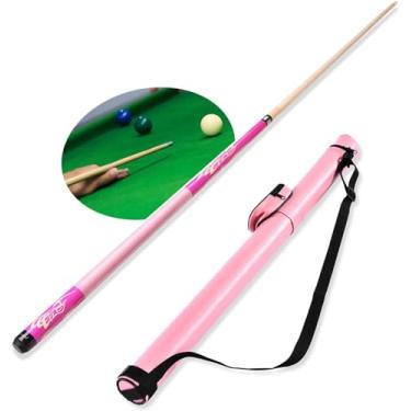 Imagem de Taco de bilhar - Bastões de sinuca para peças e acessórios de mesa de sinuca, bastão de bilhar feito à mão, com balde de armazenamento, fácil de transportar, taco de sinuca (pontas de 10,5 mm)