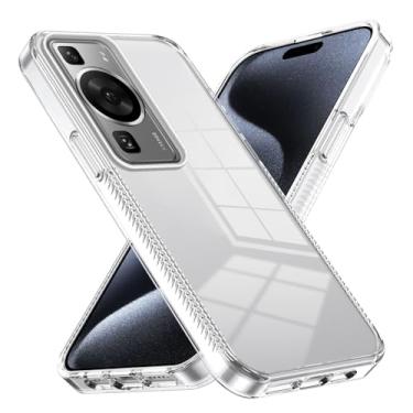 Imagem de Capa de celular Crystal Clear compatível com capa Huawei P60, PC acrílico rígido, compatível com capa traseira protetora ultrafina Huawei P60, capa anti-riscos com absorção de choque Capa protetora (