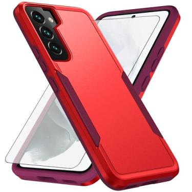 Imagem de Asuwish Capa de celular para Samsung Galaxy S22 5G com película protetora de tela de vidro temperado e fina híbrida protetora de corpo inteiro acessórios para celular S 22 22S 4G G5 15.5 cm feminino