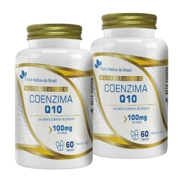 Imagem de Kit Com 02 - Coenzima Q10 60cáps 100mg - Flora Nativa-Unissex