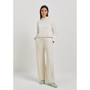 Imagem de Calça Pantalona Hering Cintura Alta Em Moletom Peluciado Feminina-Feminino