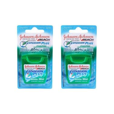 Imagem de Fio Dental Johnsons Reach 50M Menta - Kit Com 2Un