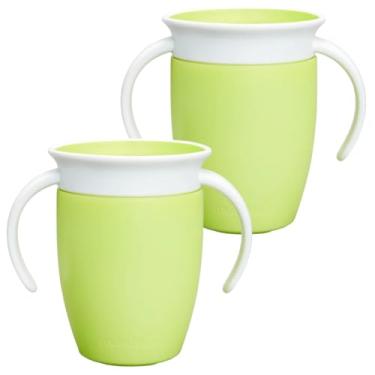Imagem de Munchkin Copos Miracle 360 para crianças pequenas, à prova de derramamento com design sem bico recomendado por dentistas, copos infantis sem BPA, fáceis de limpar, 200 ml, 6 meses (limite de 2