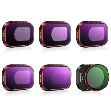 Imagem de STARTRC Conjunto de filtros ND para acessórios DJI Mini 4 Pro - pacote com 6 (ND8, ND16, ND32, ND64, ND256, CPL) (versão de alumínio)