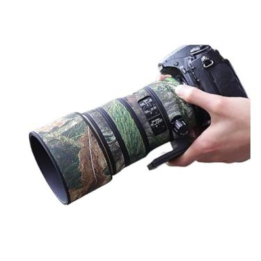 Imagem de CHASING BIRDS Capa protetora de lente impermeável camuflada para Nikon AF-S 300 mm F/4E PF ED VR Capa protetora de lente à prova de chuva (camuflagem de folha verde, RT-1, com TC de 1,4 X (TC-14E