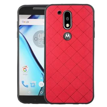Imagem de ELISORLI Compatível com MotoG4 / Moto G4 Plus Capa robusta fina acessórios de celular antiderrapante de borracha TPU para celular Motorola G 4ª geração G 4 4plus G4plus 4G G4+ mulheres homens vermelho