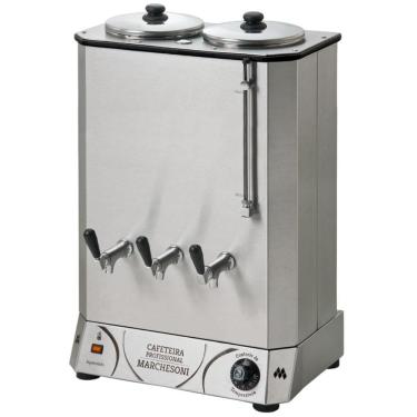 Imagem de Cafeteira Profissional 2 Reservatórios 8 Litros Máquina de Café Elétrica Marchesoni