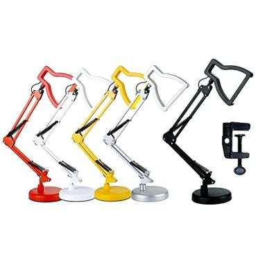 Imagem de Luminária Articulada 3x1 Mesa Abajur LED 3D Bivolt 110v 220v USB Dimmer PT-E2 Cor: Amarelo