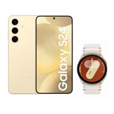 Imagem de Smartphone Samsung Galaxy S24 128GB Creme - 5G + Smartwatch Watch7 40m