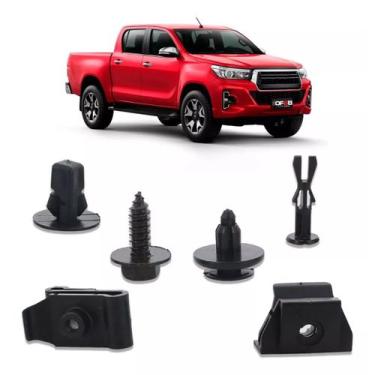 Imagem de Kit 24 Grampo Presilha Parabarro Diant Hilux SW4 SRX 16 a 23 - DFEB