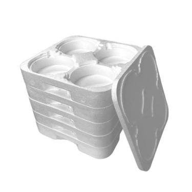 Imagem de Porta Marmitex de Isopor com Tampa Nº8 5 Unidades - Portal EPS