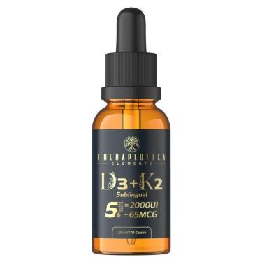 Imagem de Vitamina D3 2000UI + K2(MK7) 65mcg Sublingual Vegan 30ml 170 doses Therapeutica-Unissex