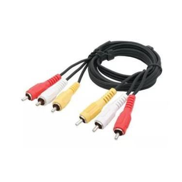 Imagem de Cabo Audio E Video Rca Smart Tv Video Game Tv Cabo 3x3 25cm - 123Útil,