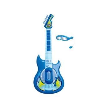 Imagem de Guitarra de Brinquedo com Microfone Hora do Show - Guitarra Rockstar Z