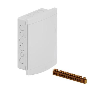 Imagem de Quadro Distribuicao Embutir 12/16 Disj C/ Barramento Tigre