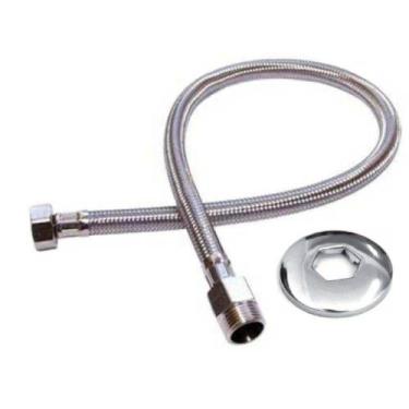 Imagem de Engate Flexível Mangueira Trançado Aço Inox 40cm Quente Fria - Iguatem