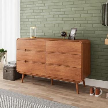 Imagem de Cômoda 6 Gavetas Madeira Maciça Kairos - Seiva Móveis