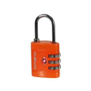 Imagem de Cadeado Samsonite TSA com Combinação Laranja CO1096037