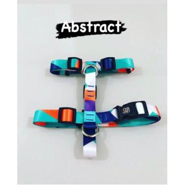 Imagem de Peitoral h + guia (abstract) - tamanho pp - GUI DOGS