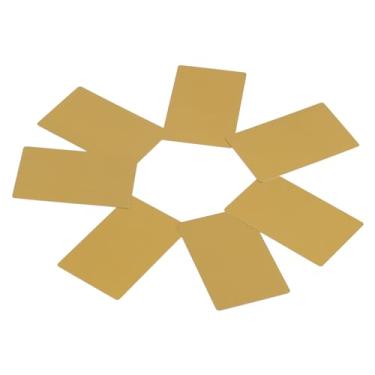 Imagem de Cartão de Visita Em Branco Cartões de Visita Em Branco Marca 50 Pçs 5 Cores Impressionantes Espaços Em Branco Marca Gravado Metal Suave Negócios Visitando Cartões de Nome (YELLOW)