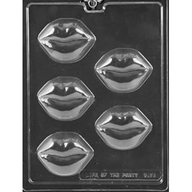 Imagem de Grandmama's Goodies V175 Sabonete de Chocolate para Dia dos Namorados, Bolacha de Beijo de Lábios Completos com Instruções de Molde Exclusivas