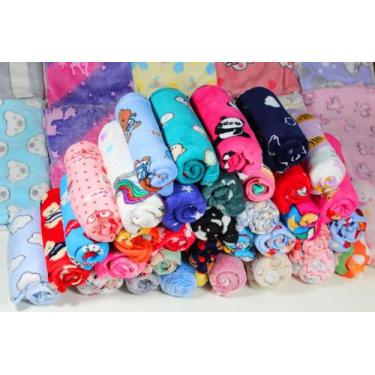 Imagem de Kit 3 Pçs Manta Infantil Soft Microfibra Bebe Menino/Menina - BEBE MAL