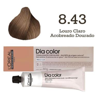 Imagem de Tonalizante Dia Color 8.43 Louro Claro Acobreado Dourado - L'oreal Pro