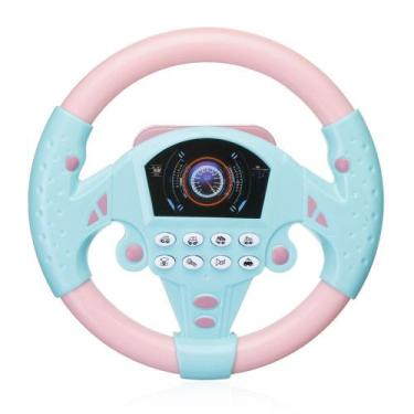 Imagem de Volante Brinquedo musical Som Simulação Driving Car!(Rosa c/ Azul) - T