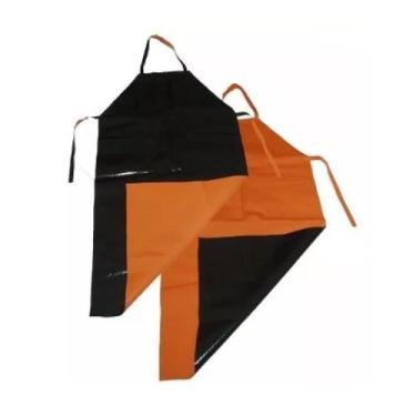 Imagem de Avental PVC KP1000 Laranja/ Preto 120 x 70 cm Ref 70030378 PLASTCOR