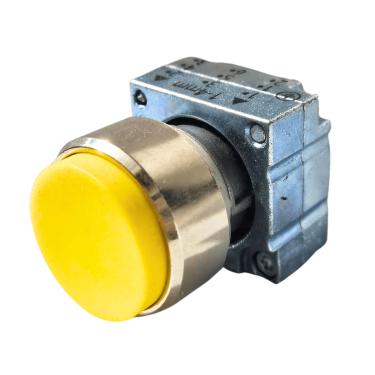 Imagem de Botão Frontal Saliente Metálico Amarelo 3SB3500-0BA31 – Siemens